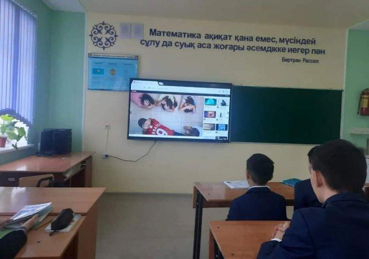 "ТЕРРОРИЗМ-ҚОҒАМҒА ҚАУІП" АТТЫ ТӘРБИЕ САҒАТЫ ӨТТІ